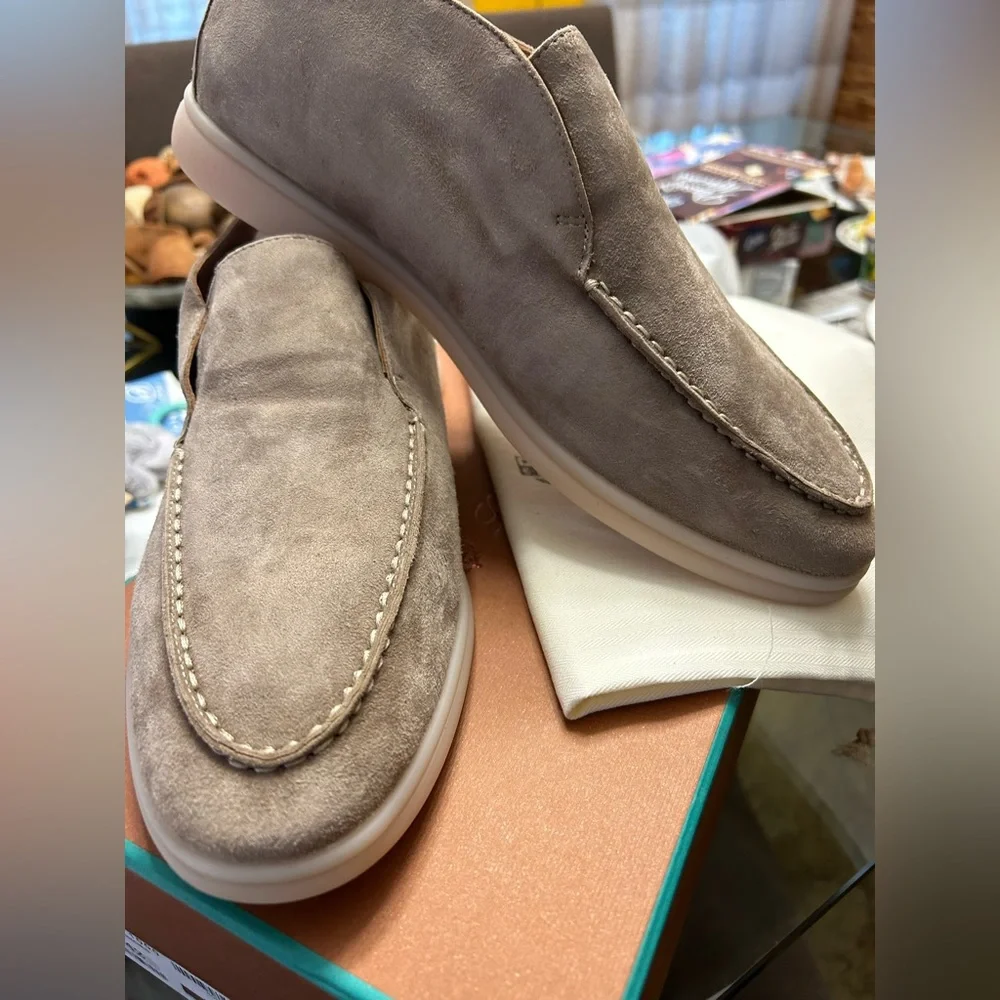 NWT real suede Ankle casual shoes - Picture 2 of 6